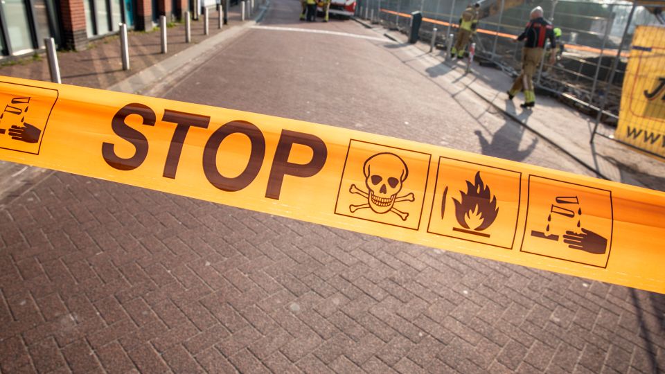 Gasleiding geraakt op bouwplaats nieuwe supermarkt