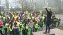Leerlingen School Oost geven startsein Bergen op Schoondagen