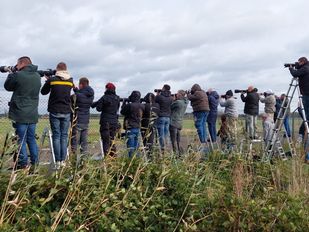 Vliegtuigspotters F16 straaljager