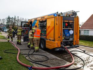 Brand op zolder van huis aan Torontolaan in Hoogerheide