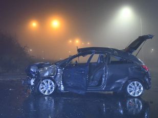 Politieachtervolging vanuit Bergen op Zoom eindigt in crash op rotonde Vlissingen