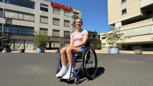 Isa de Jongh uit Roosendaal revalideert in Rotterdam.