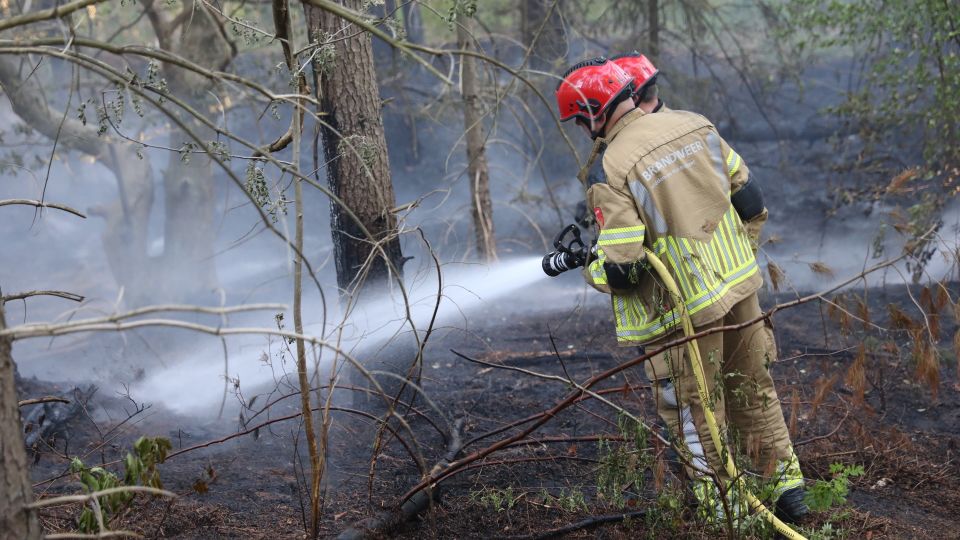 Brand op landgoed Lievensberg in Bergen op Zoom, vuur onder controle