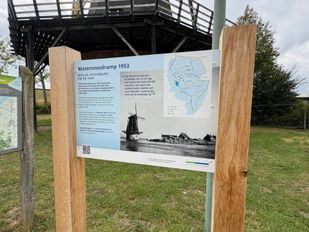Informatiepaneel Watersnoodramp Nieuw-Vossemeer