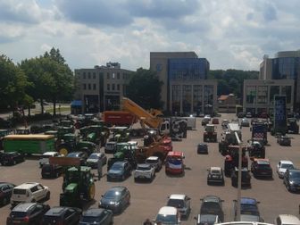 Het parkeerterrein van Plein XIII