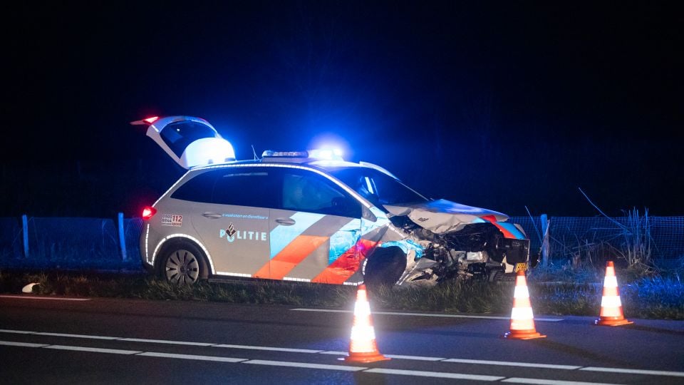 Ongeval Zeelandweg-Oost De Heen politieauto