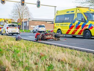 ongeluk botsing 112 politie ambulance bergen op zoom randweg motor