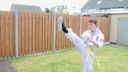 Putse karateka’s volgen online karateles bij Ookami Dojo
