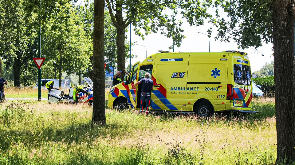 Fietser raakt gewond bij Korteven na voorrangsfout