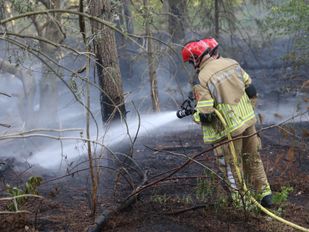 Brand op landgoed Lievensberg in Bergen op Zoom, vuur onder controle