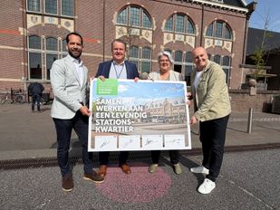 Van links naar rechts: Pepijn Djelan, Frank Bukkems, Klaar Koenraad en Ronald Klomp.