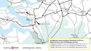 wegafasluiting snelweg a4 hoogerheide markiezaat bergen op zoom-zuid rijkswaterstaat