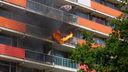 Uitslaande brand in flatgebouw aan de Groeshof in Bergen op Zoom