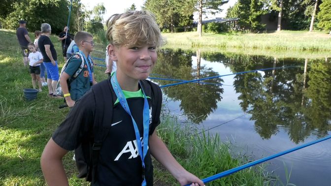 De 12-jarige Quin vist wel vaker.
