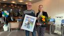 Jack Ambags samen met zijn vrouw.