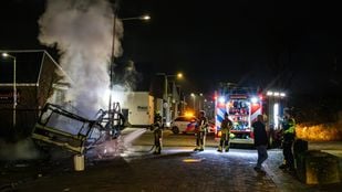 caravan afgebrand Bergen op Zoom