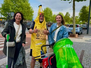 paul waye bananenpak hardlopen afval