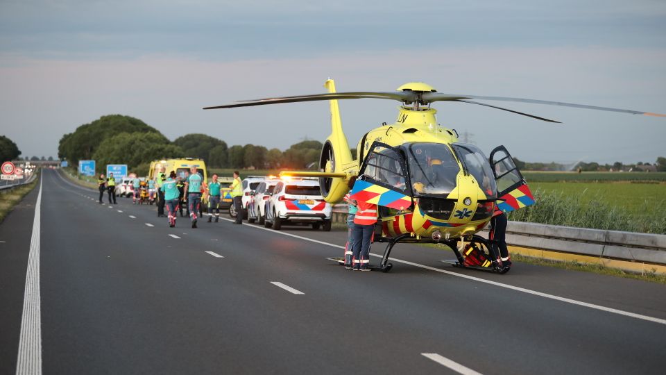 Man zwaargewond bij ongeval op A58