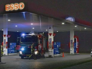 brand benzinestation Bergen op Zoom