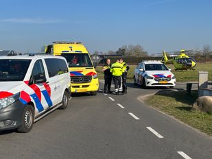 ongeluk botsing rijsbergen klein oekelsestraat fiets traumahelikopter ambulance