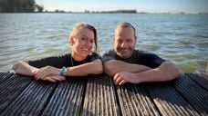 Iris en Jeffrey Deusing in de Binnenschelde