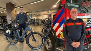Fietsenmaker en brandweer