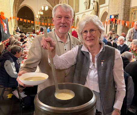 Frans van Bergen samen met zijn vrouw Jeanne van Bergen- Delhez