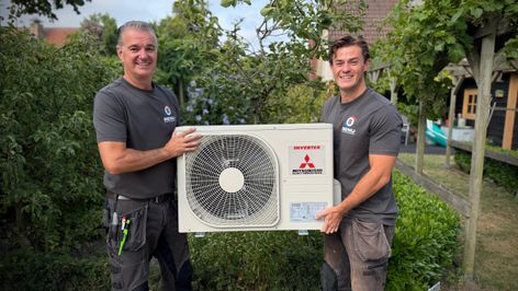 De airco's zijn niet aan te slepen.