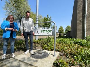 Ondergrondse hondenpoepcontainer in Zundert