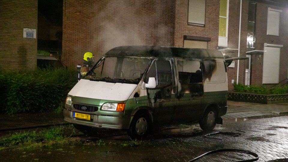 Kampeerwagen brand Roosendaal