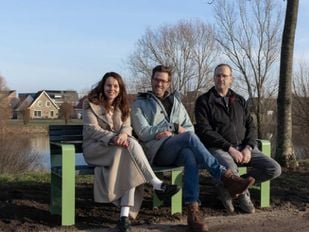 tuinmeubelen bankje Halderberge recycle