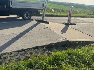 Beton zet uit door hitte: weg komt op drie plekken omhoog
