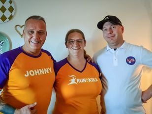 De Krabbegatrunners: John Sibens, Miranda Kok-van Driel en pascal Brugmans (v.l.n.r.)