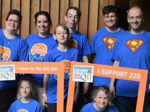 Team 22Q11 loopt Brabantse Wal marathon om geld op te halen voor 22q11.2 DupS syndroom