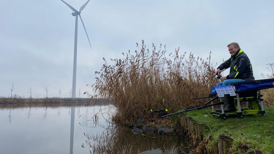 Marco Gabriëls aan de waterkant
