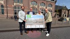 Van links naar rechts: Pepijn Djelan, Frank Bukkems, Klaar Koenraad en Ronald Klomp.