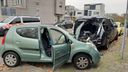 Enorme ravage na auto-ongeluk Ooitas Bergen op Zoom