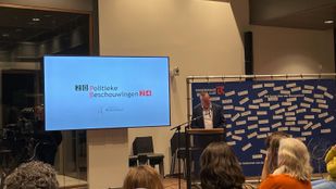 Fractievoorzitter Peter Raijmaekers aan het woord tijdens de Politieke Beschouwingen. Foto: Paul Joachems