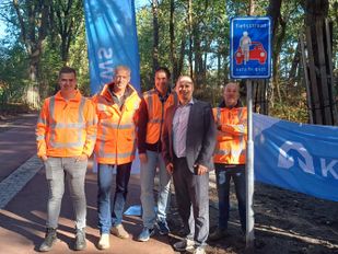 Eerste fietsstraat in gemeente Rucphen geopend: auto’s voortaan te gast in de Pierestraat