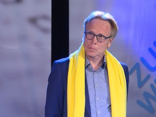 Lars van der Beek tijdens verkiezingsdebat 2022