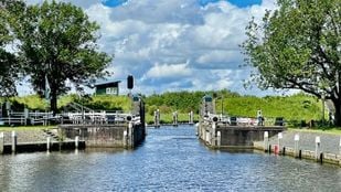 Fietsbrug bij Benedensas (2)