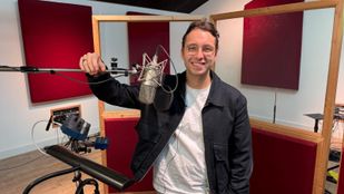 Christiaan Bauer in de studio