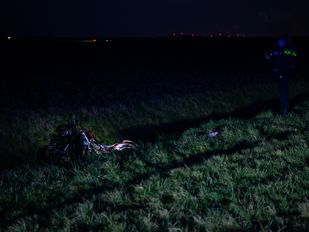 Ongeluk auto motor Oesterdam Tholen