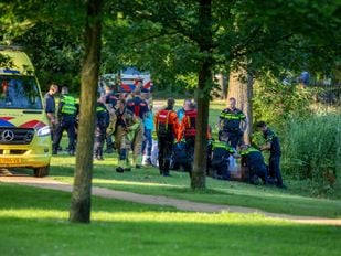 verwarde man in water Roosendaal