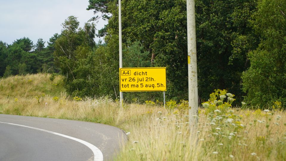 wegafsluiting snelweg a4 bergen op zoom dinteloord