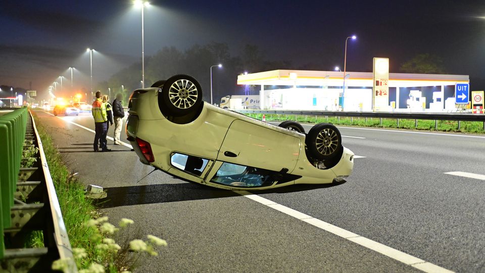 auto ongeluk A58 Etten-Leur