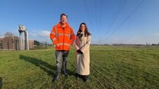 Wethouders Thomas Melisse en Sharona van Ham van gemeente Halderberge.