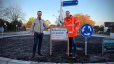 De rotonde aan de Concordialaan, Wildbaan en Hoevenseweg is na maanden werkzaamheden weer open.