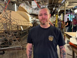 Yuri Dils is de ontwerper van Corsowagen Hebbes. (Foto: ZuidWest Update).