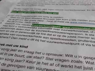 Brief burgemeester Van Midden over vuurwerkoverlast